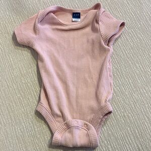 Old Navy Blush Ribbed Kids Bodysuit